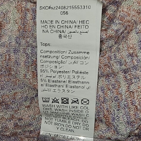 SHEIN Curve Women’s 1XL Multicolor Knit Hoodie Pullover 95% Polyester 5% Elastan - Picture 14 of 16